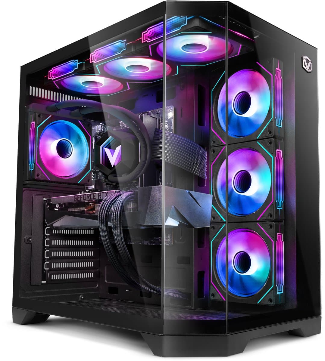 Vibox Gaming PC - Ryzen 7 5700X - RTX 5070 - 32GB RAM - 1TB SSD - Windows 11 - WiFi 6 + Bluetooth 5.4 - Waterkoeling