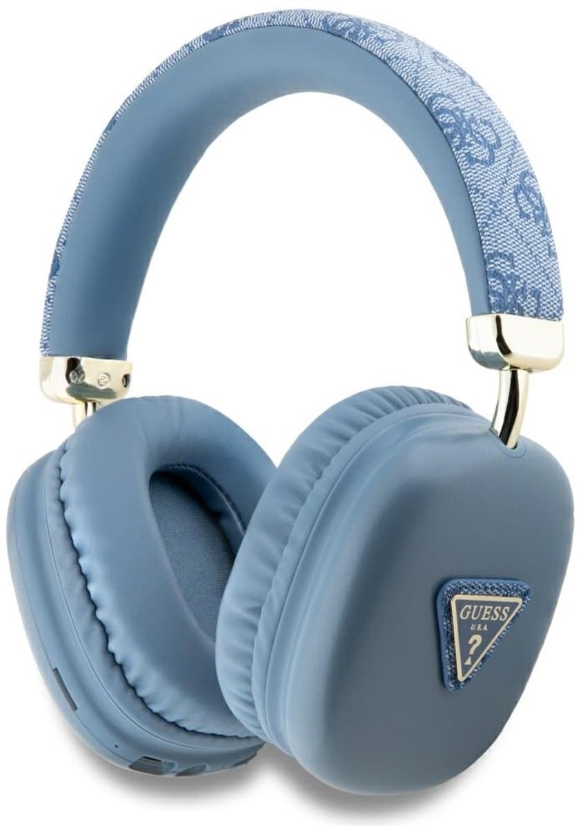 Guess 4G Triangle Bluetooth Stereo Over-Ear Koptelefoon - blauw