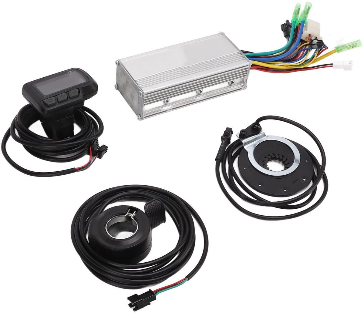 Allecto - Controller borstelloze motor - 36 V/48 V - EN06-display - 500 W - Conversie motor controller kit - Geschikt voor elektrische fiets en sco...