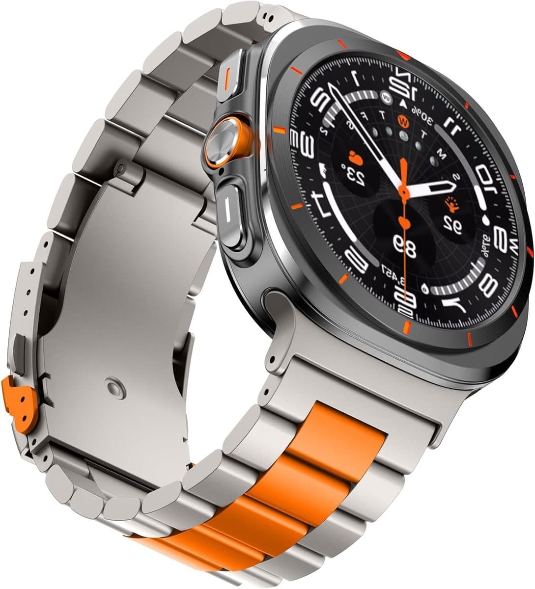 Verstelbare Titanium Legering Sportarmband voor Samsung Galaxy Watch Ultra - Duurzame en Stijlvolle Vervangband voor Mannen en Vrouwen