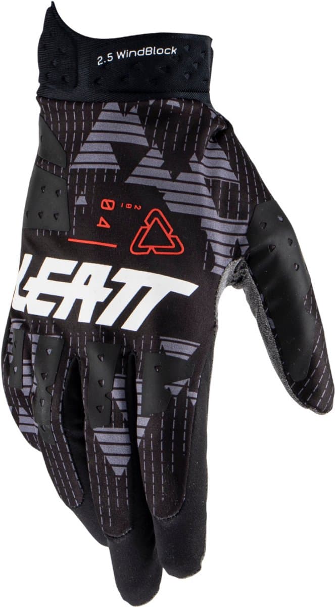Leatt Moto 2.5 WindBlock Zwart Motorcross Handschoenen - Maat M - Handschoen