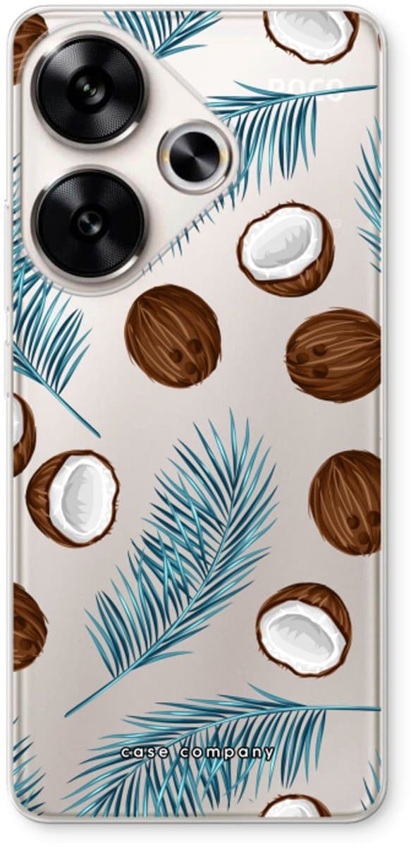Case Company® - Hoesje geschikt voor Xiaomi Poco F6 hoesje - Kokosnoot - Soft Cover Telefoonhoesje - Bescherming aan alle Kanten en Schermrand