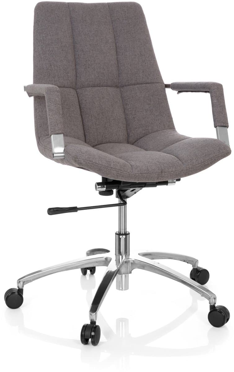 Bureaustoel SARANTO stof donkergrijs hjh OFFICE