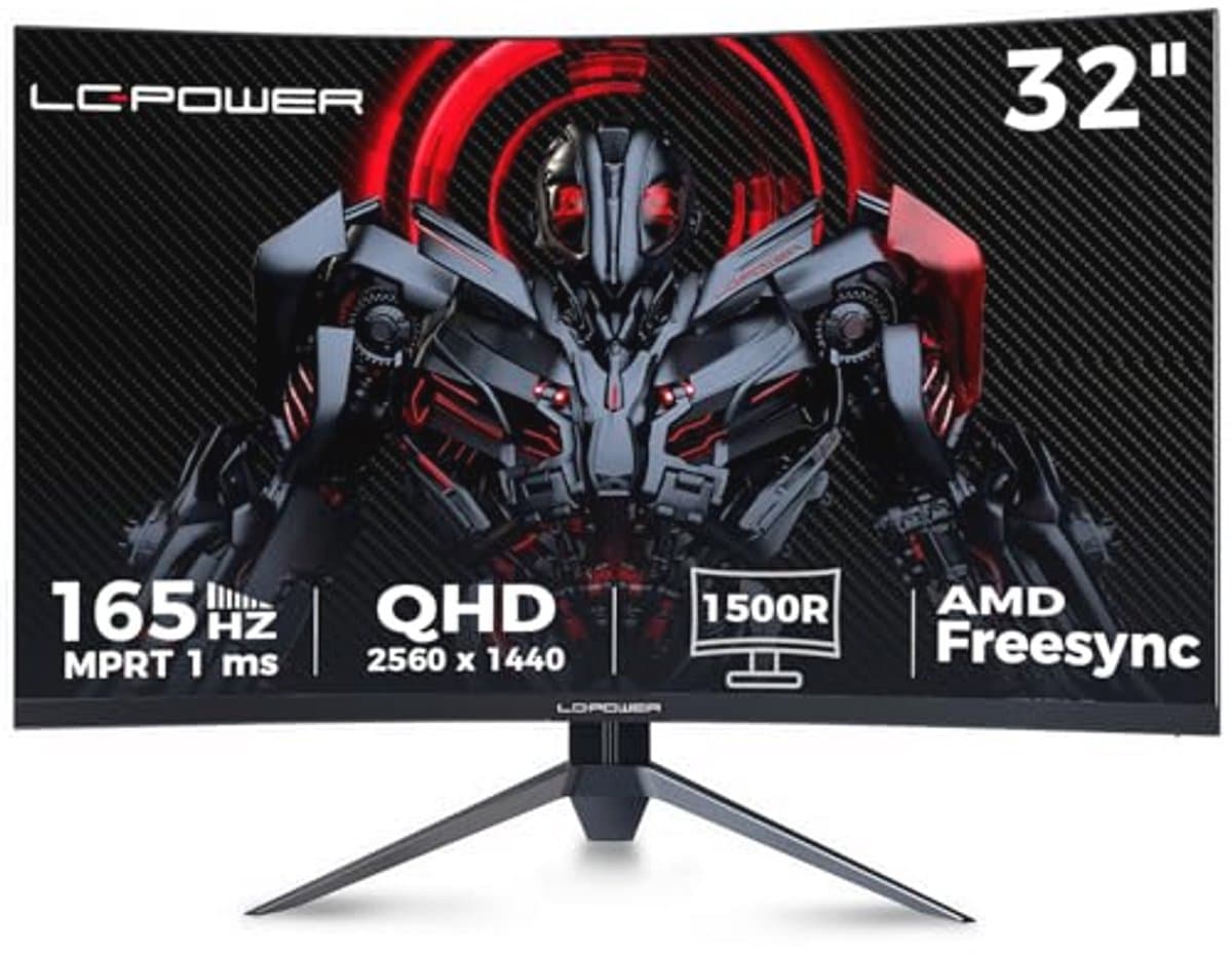 32 inch Gaming Monitor met 165Hz, 1ms Reactietijd en Curved Design