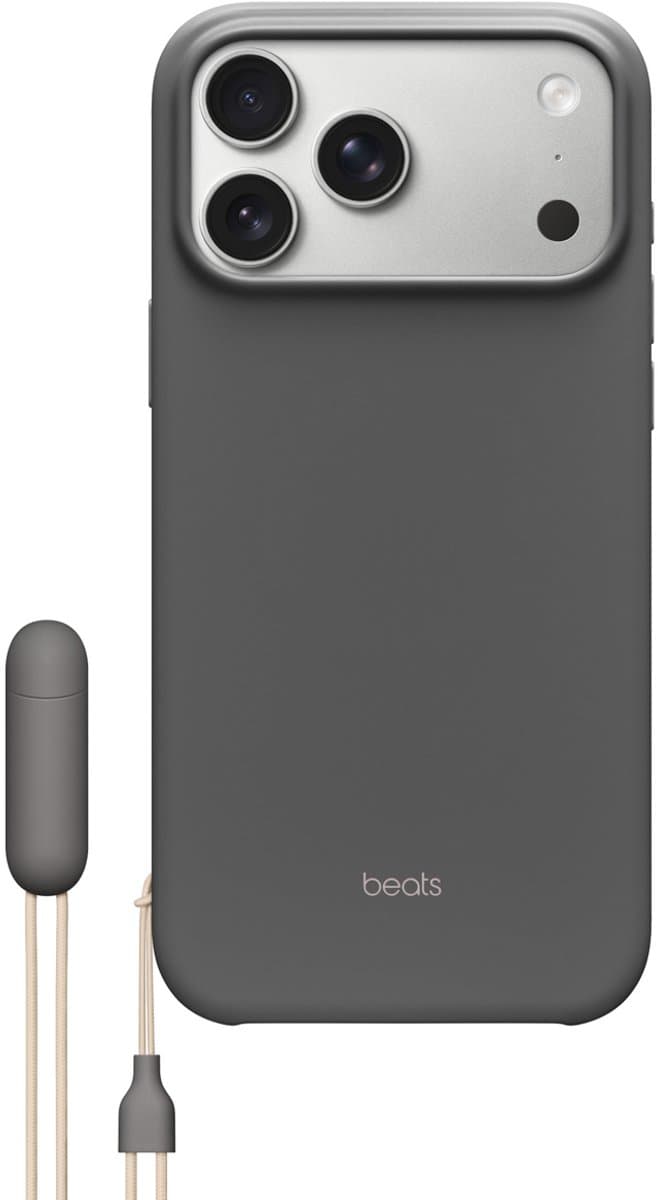 Beats hoesje met standaard voor iPhone 17 Pro - MagSafe- en camerabediening - Grijs