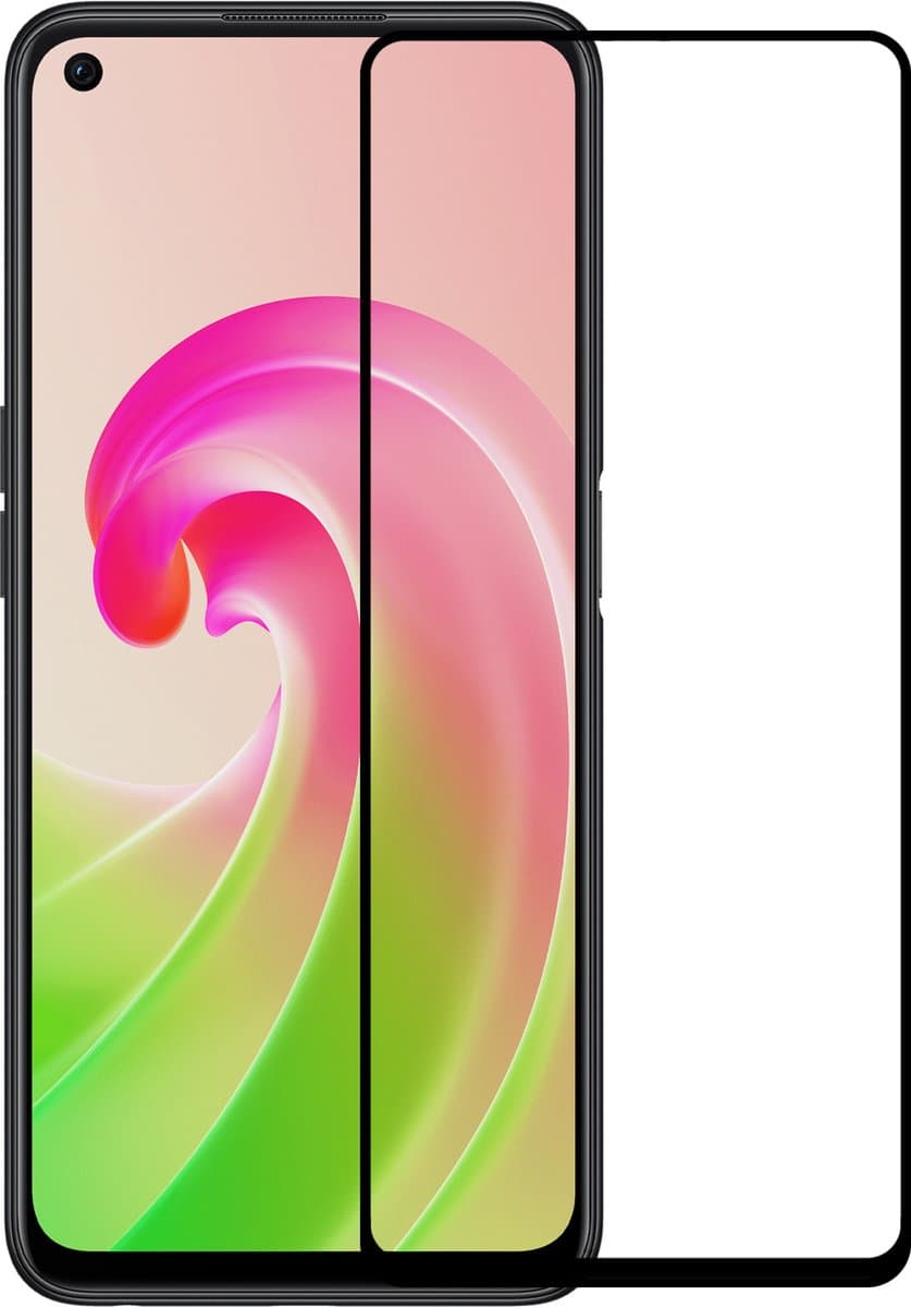 Screenprotector - Geschikt voor OPPO A96 - Full Cover - Gehard Glas - Beschermglas - Tempered Glass - Screen Protector