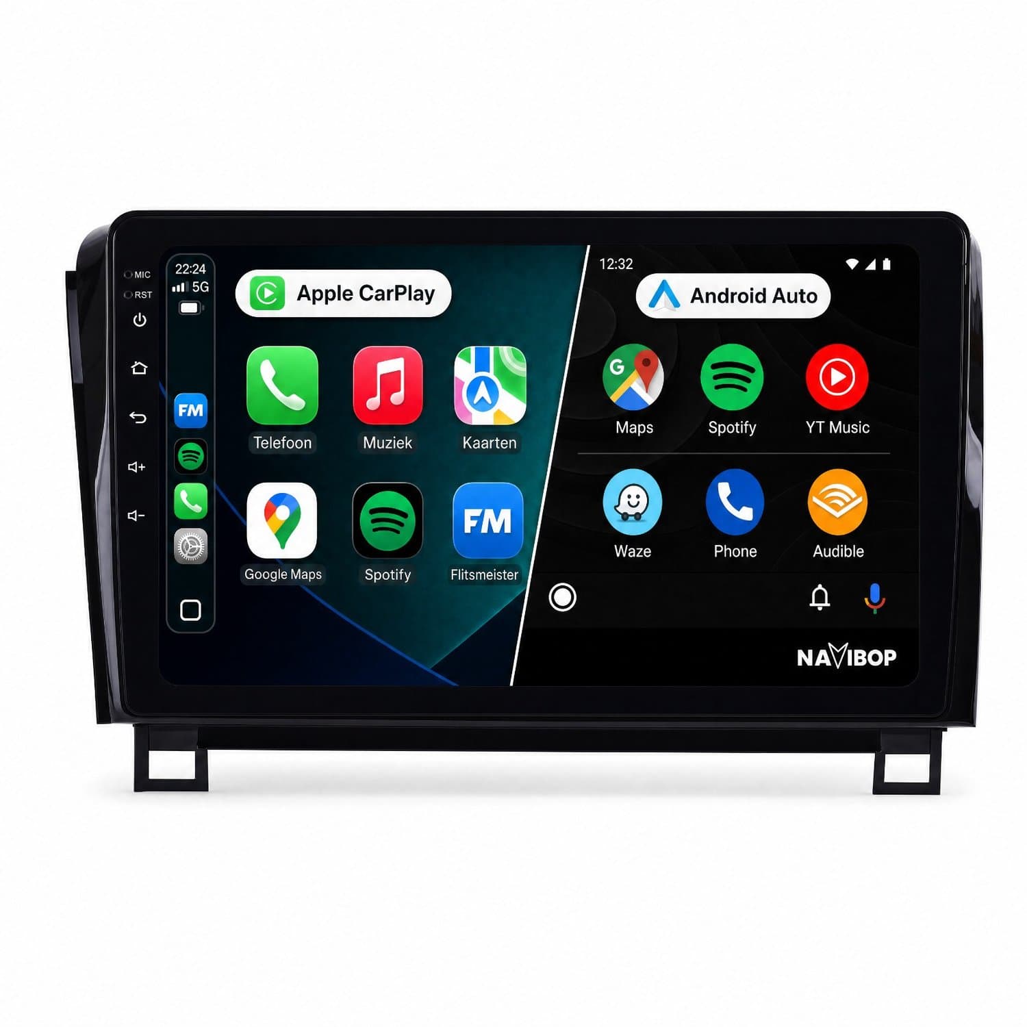 Navibop Autoradio geschikt voor Toyota Tundra 2007 t/m 2013 - Draadloos Apple CarPlay & Android Auto - 9 inch touchscreen - Android 15 - 2GB/64GB - Navigatie - Bluetooth - DAB+ ready - 2 din - 2007 2008 2009 2010 2011 2012 2013