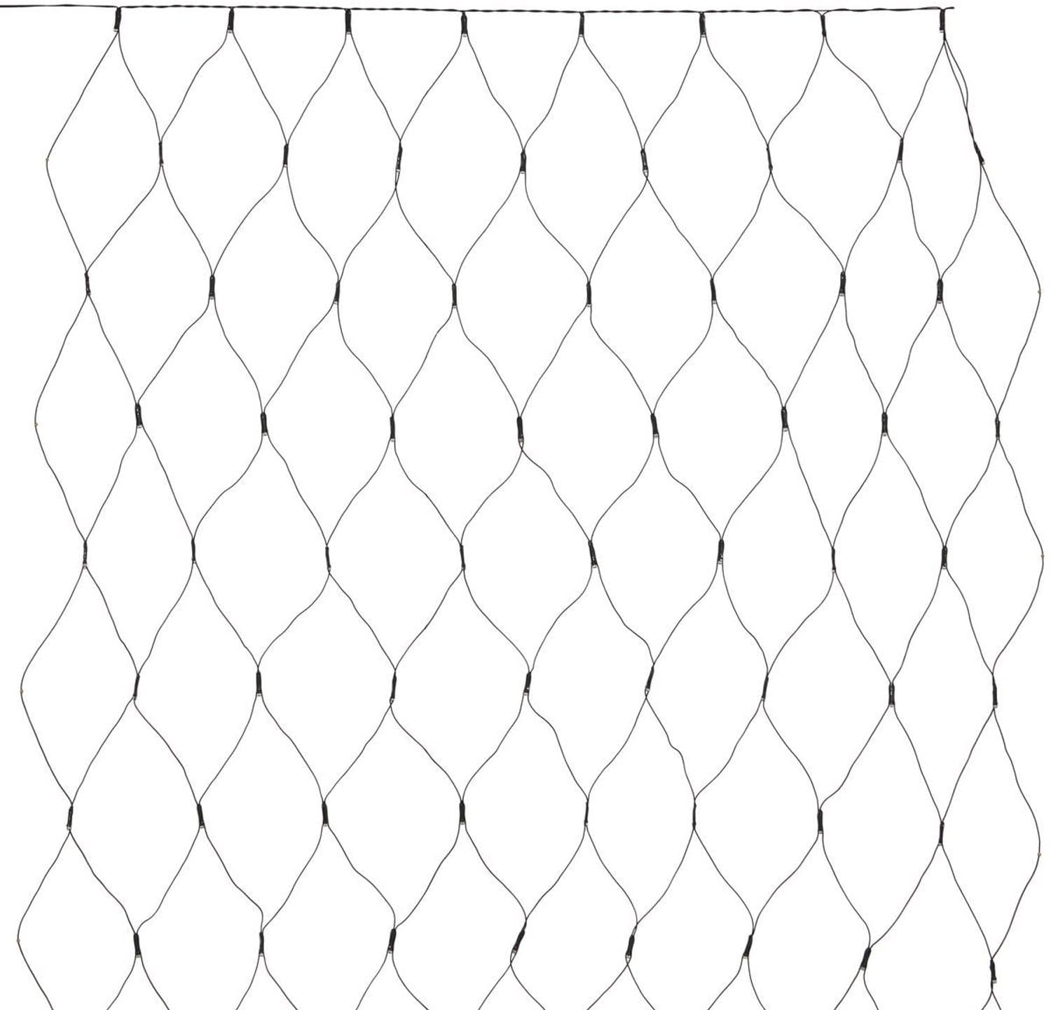 Guirlande lumineuse filet d'extérieur 2 x 1 m 120 LED blanc froid fil vert 13 fonctions sur secteur