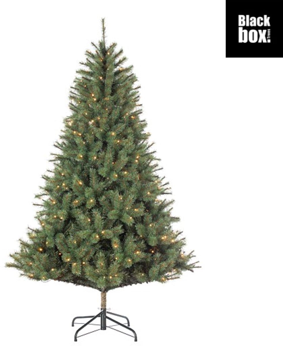 Black Box Trees Norwood Kunst Kerstboom met Verlichting - Kunstkerstboom H155 x Ã˜97 cm - met Timer en Dimmer - Groen