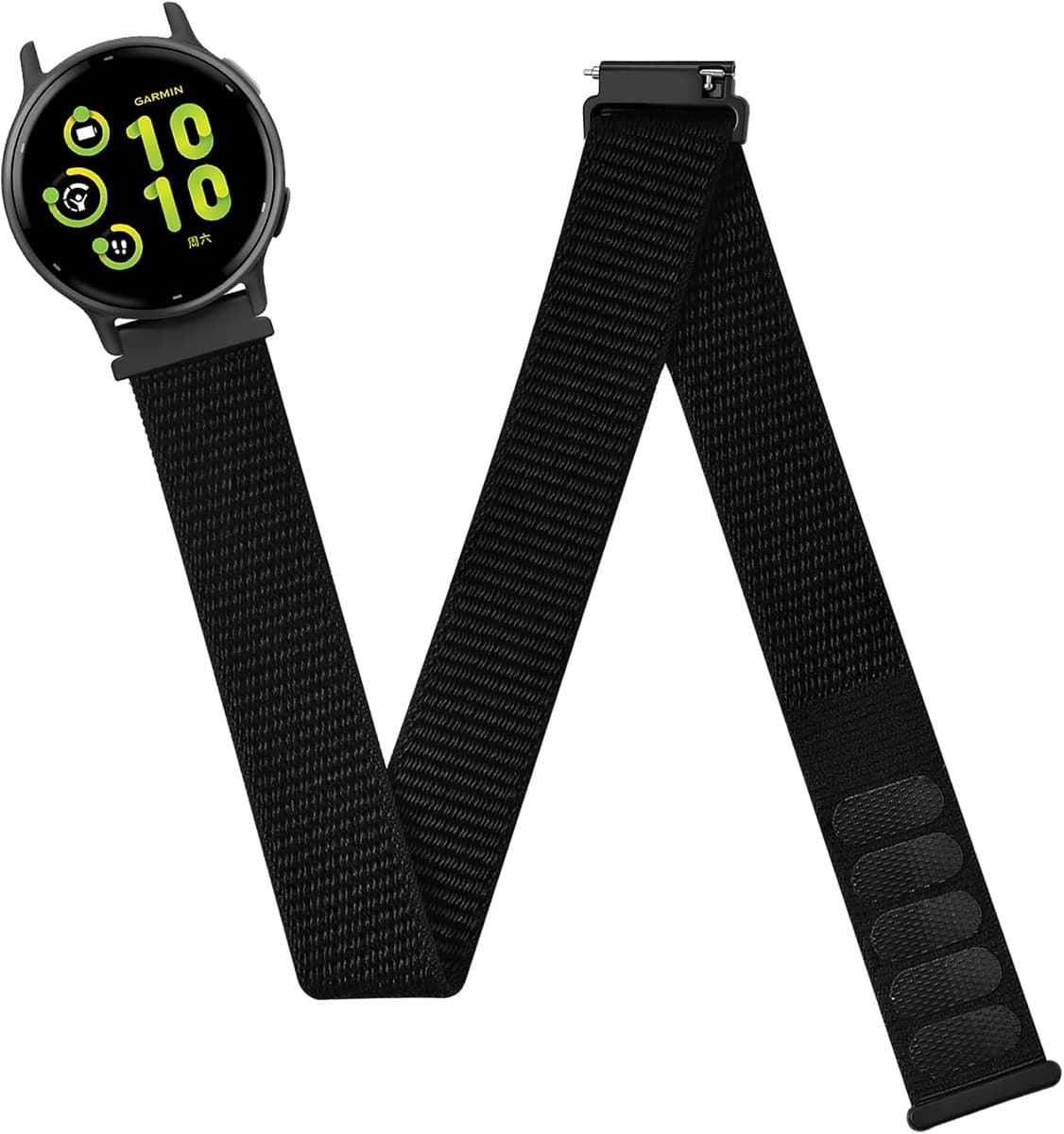 Laband 20mm Nylon Sport Skele/Wristband Compatible with Garmin Vivoactive 6/Vivoactive 5/3/3 Music/Venu Sq 2/Venu/Venu - ShopVlot
