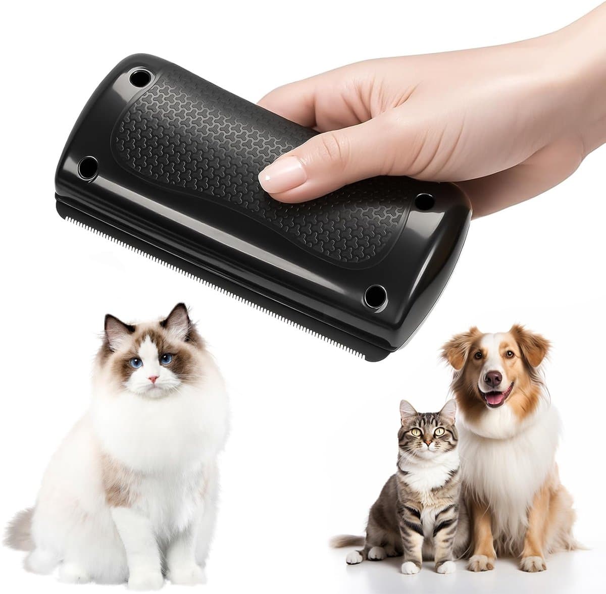 Famanu – Hondenborstel voor ontwarren, verzorgingskam voor huisdieren, geschikt voor honden en katten