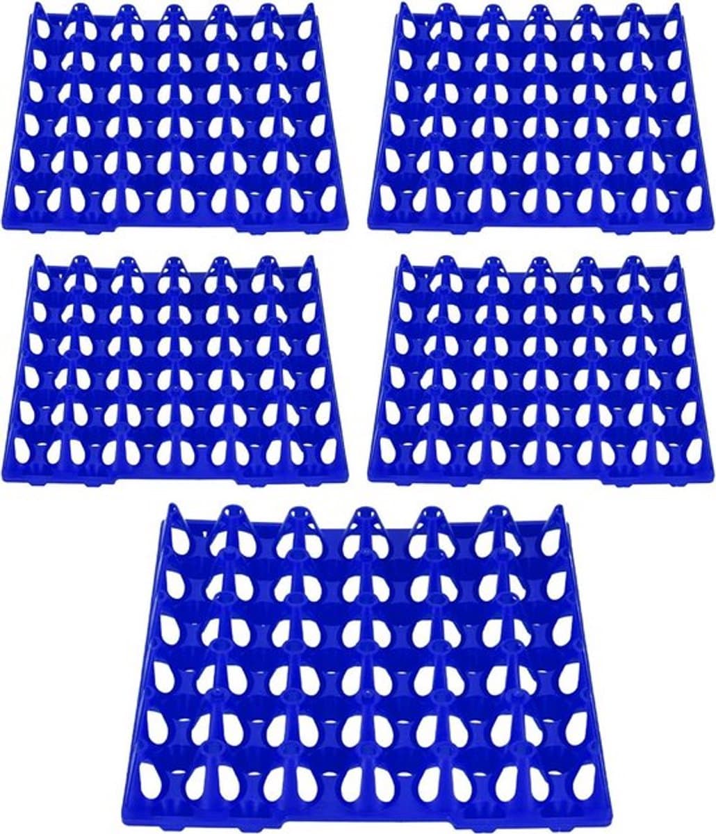 VT Goods - Eierkrat - Eieropslag - Grote capaciteit 30 cellen - Blauw - Stapelbare