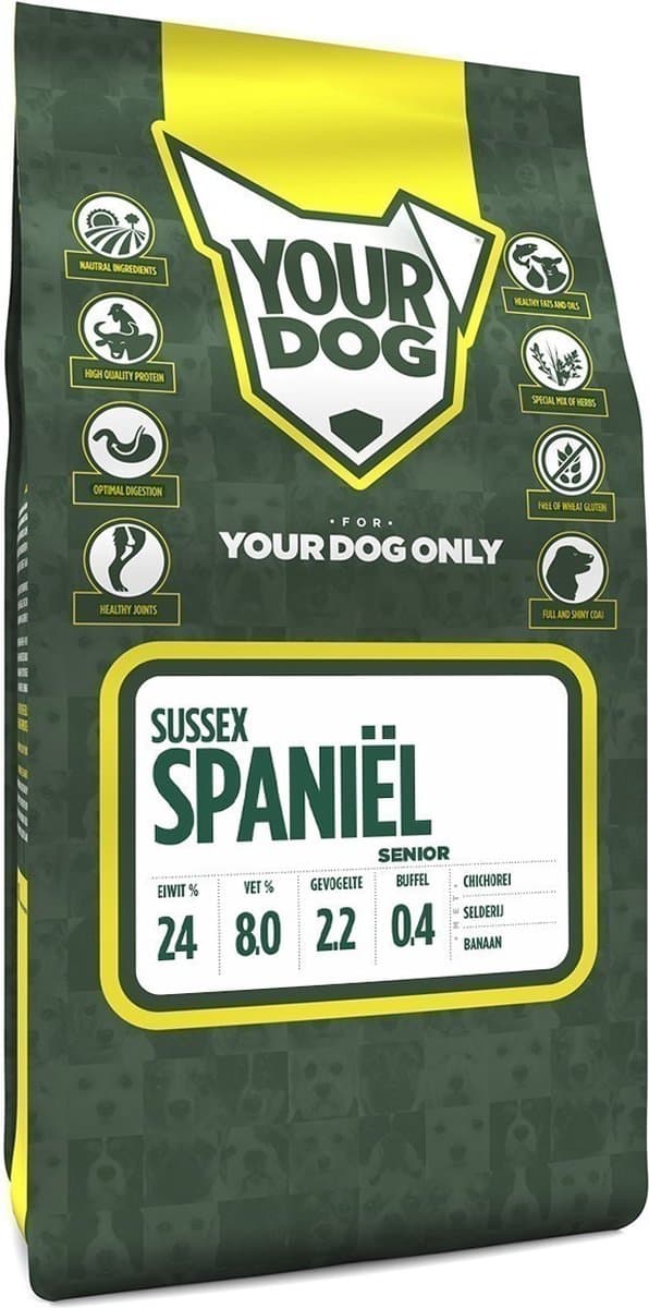Yourdog Sussex spaniël - Hondenbrokken - Senior - 6 kg