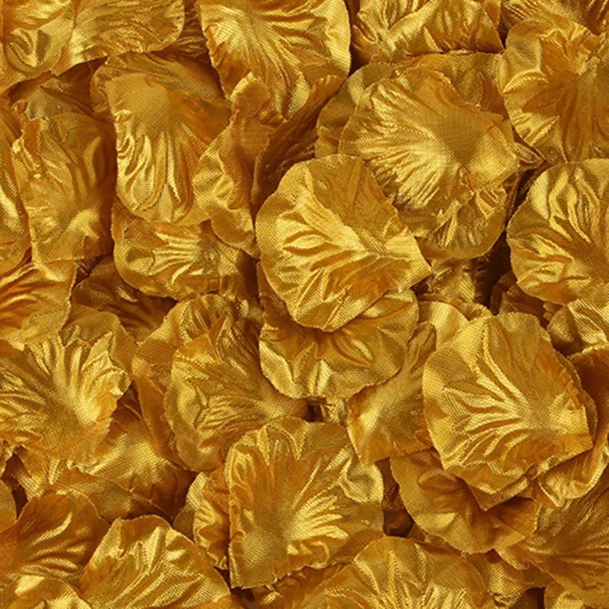 CHPN - Gouden Rozenblaadjes - 200 stuks - Bruiloft Decoratie - Pad van rozenblaadjes - Rozenblaadjes op bed - Romantiek - Valentijn