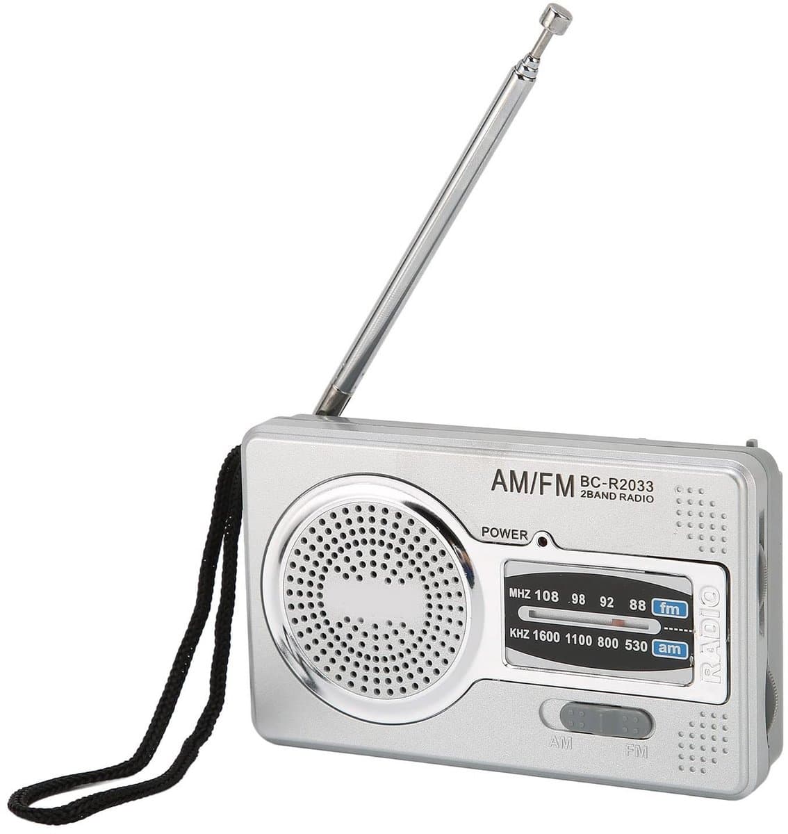 Allecto - Draagbare Radio - AM FM-transistorradio - Compact en Lichtgewicht - Handige Koptelefoonaansluiting - Perfect voor Buitenreizen - Geschikt...