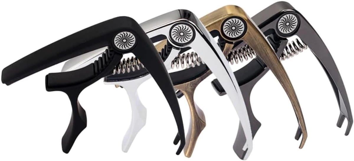 Gitaar Capo - Stemapparaat Clip - Muziek Instrumenten - Eenvoudig Bedienbaar - 93 x 75 cm - Zwart