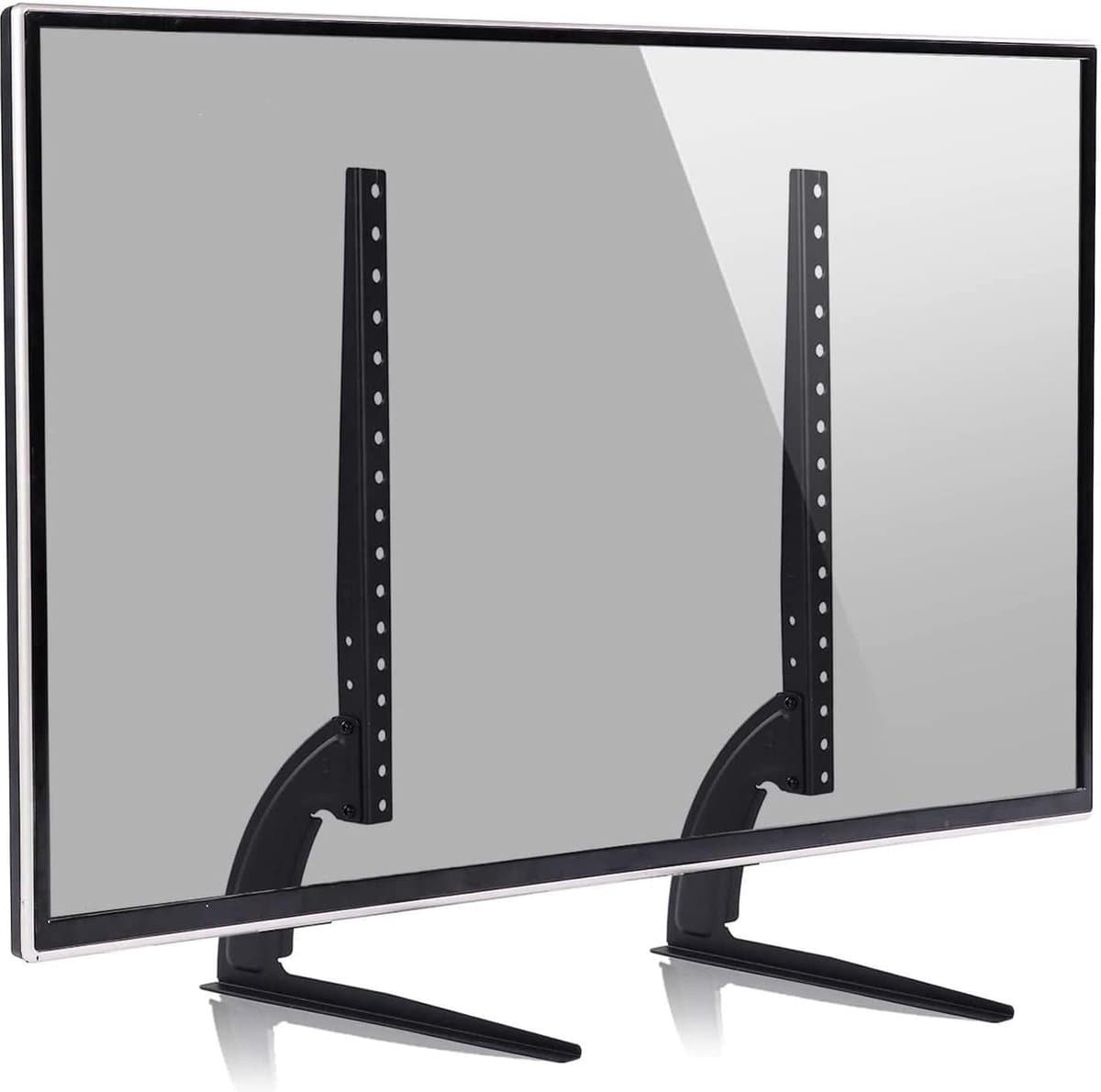 TV Stand 2 Stks Universele Stalen TV Stand voor 14-42 Inch Platte Schermen - Grote Laadcapaciteit Eenvoudige Installatie