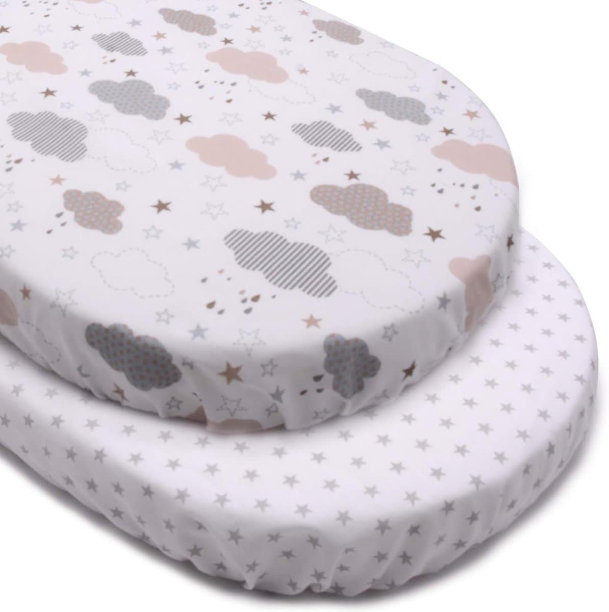 Hoeslaken voor Babyzitje en Kinderwagen 75 x 33 cm, Ademend en Comfortabel, Set van 2