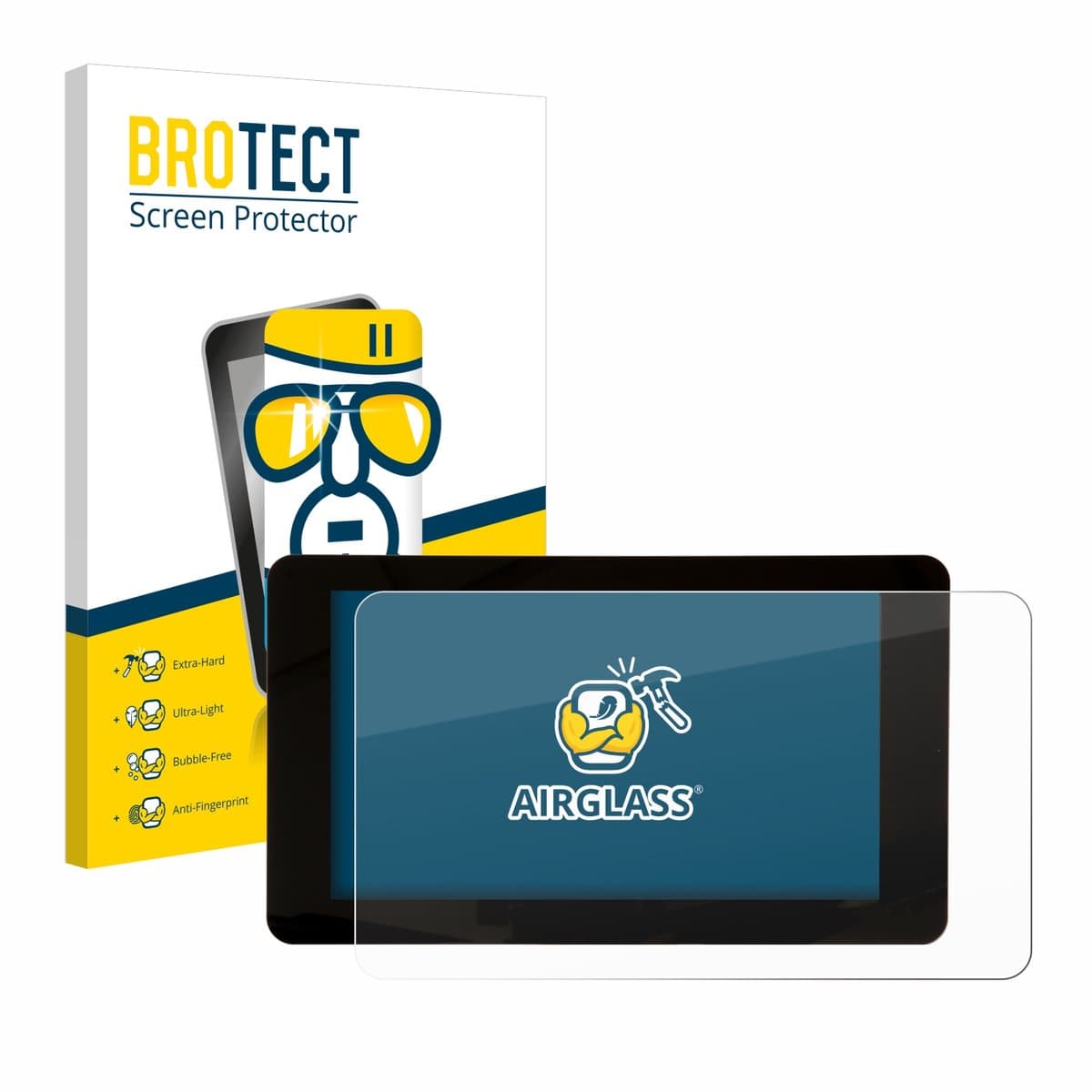 Screenprotector voor Raspberry Pi Touchscreen 7" Beschermglas transparant
