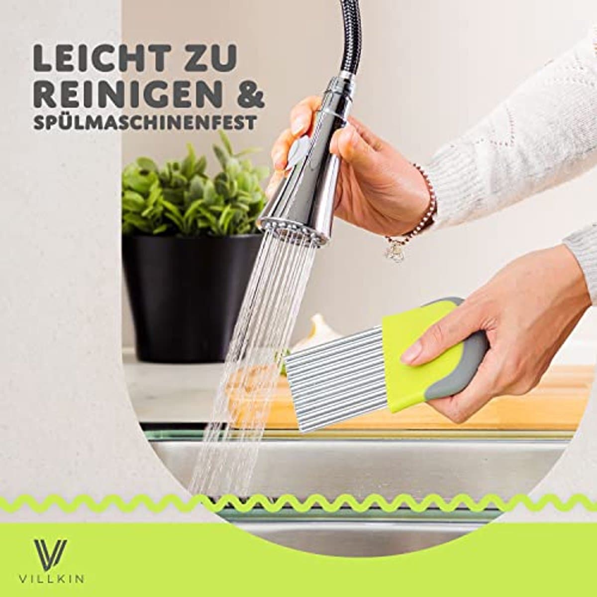 Ribbelmes Roestvrij Staal Ergonomisch Handvat Vaatwasmachinebestendig – Kindvriendelijke Keukenhulp