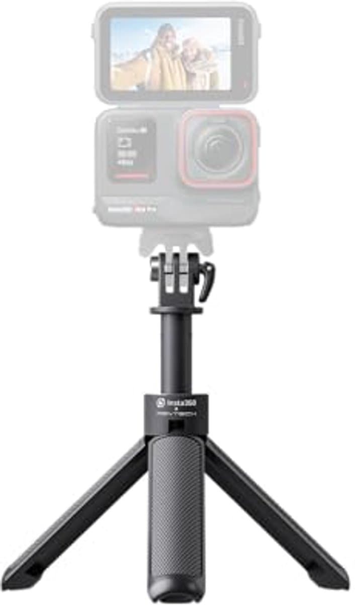 2-in-1 Mini Statief voor Actiefotografie en Vlogs - Zwart