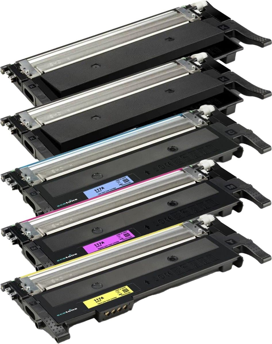 Ecopack (Replaces HP 117A toner) 2xBL + 1xCMY - (BL 2x1600 Pages) (CMY 3x1000 Pages)