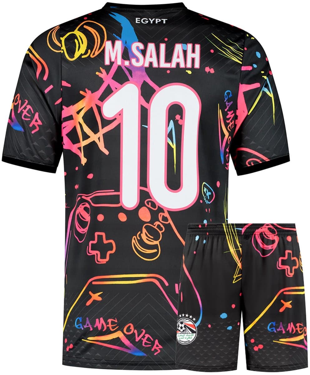 Salah Egypte Voetbaltenue - Gaming - Voetbal Tenue Kinderen - Shirt en Broekje - Jongens en Meisjes - Volwassenen - Heren en Dames - Maat XL