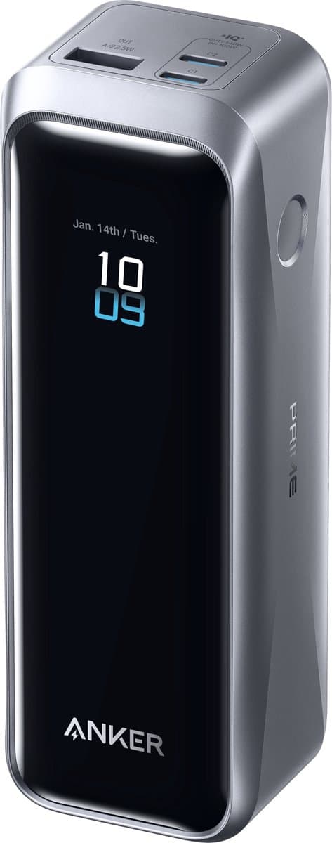 Anker Prime Powerbank 20.000 mAh met Snelladen Zwart