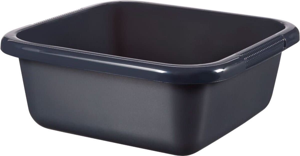 Curver Afwasbak - Vierkant - 10 Liter - Antraciet