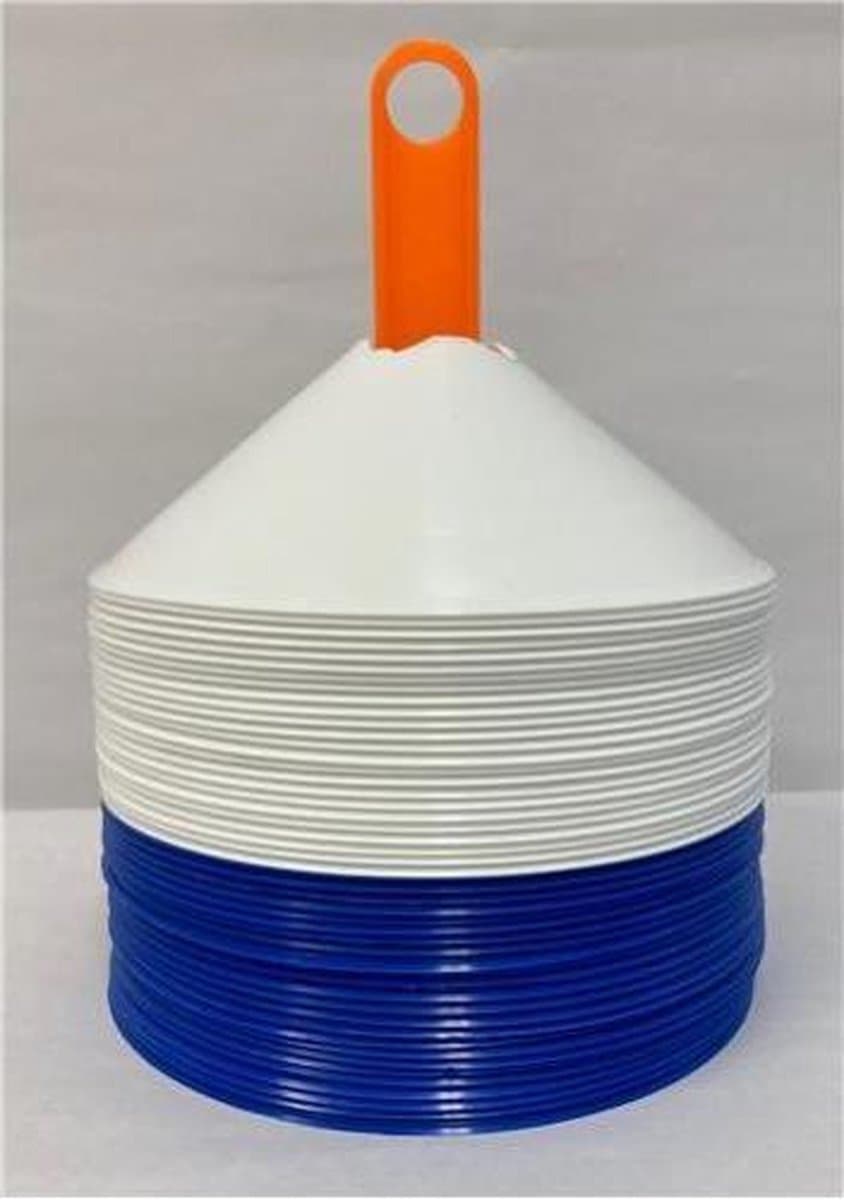 Set Afbakenbollen 48 Stuks Wit-Blauw