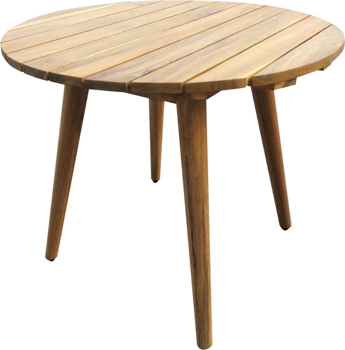Sens-Line - Lissabon Sidetable Rond - Bruin - Acaciahout - 47x47x55cm