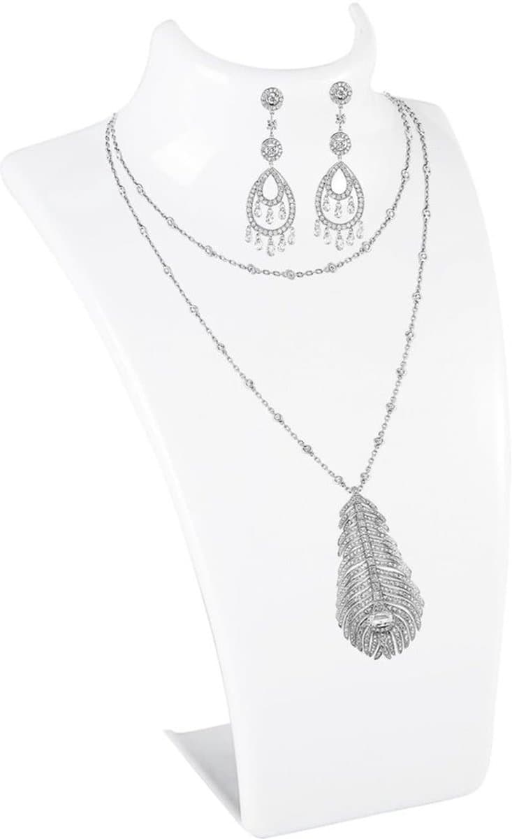 Dailygoody - Sieraden Display Rack - T-vormige Acryl Stand voor Kettingen en