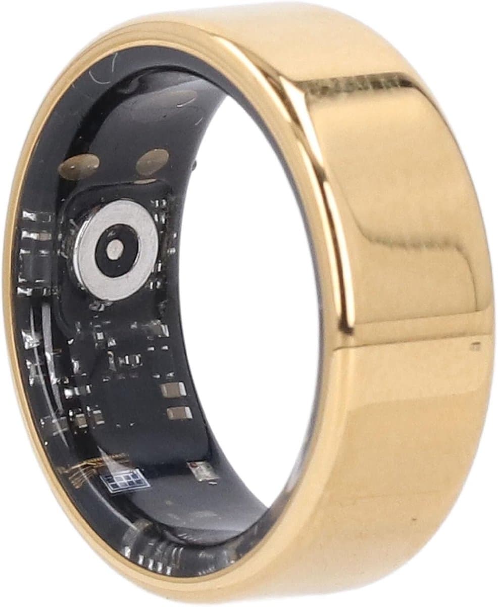Slimme Ring - Fitness Tracker - Gezondheid Monitoren - IP68 Waterdicht - 5 Dagen Batterij - Goud