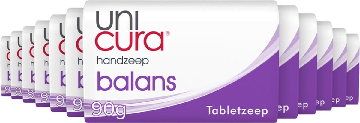 Unicura Tabletzeep Anti Bacterieel Balans - 12 x 180 gr - Voordeelverpakking