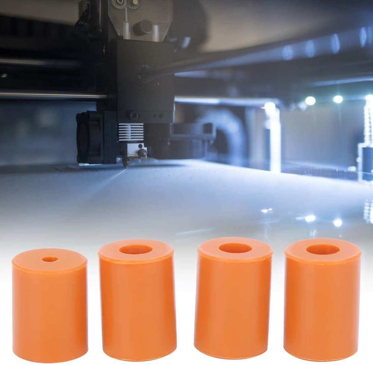 Dailygoods- Nivelleringskolom - 4 stuks Siliconen - Hittebestendig - Trillingsvermindering - Eenvoudige installatie - Permanente nivellering - Geschikt voor 3D-printer - Bufferpads