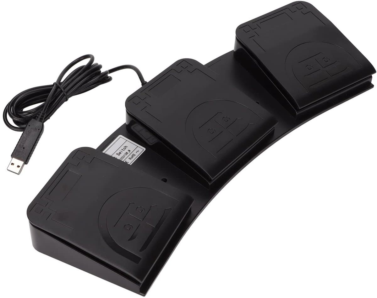 Store_7 - USB-voetpedaal - MIDI-controller - Programmeerbaar - 3-toetsen - Actieschakelaar - Ideaal voor gamers en creatievelingen