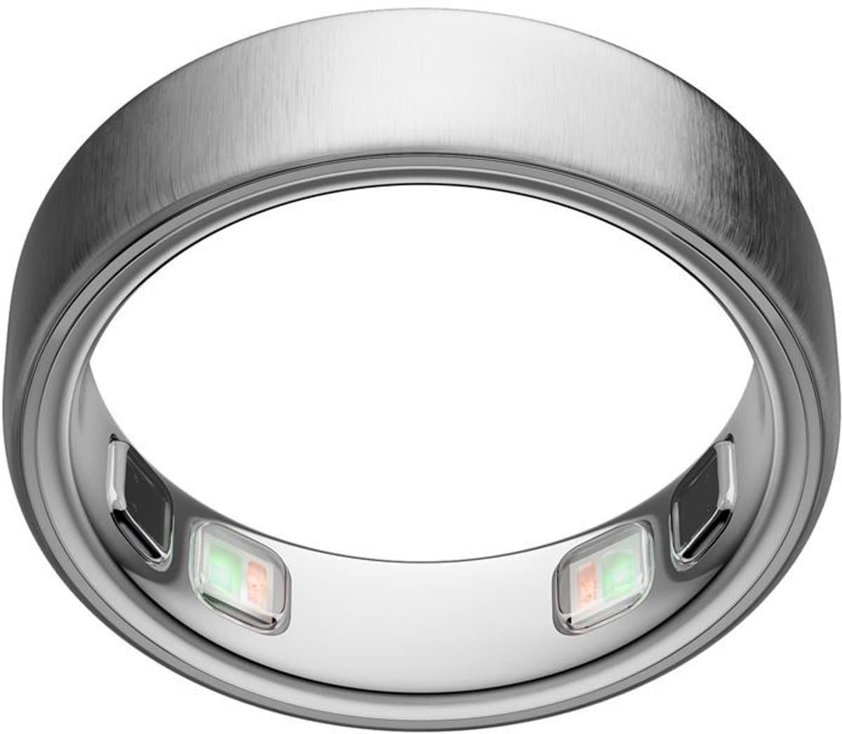 Oura Ring 5 Brushed Silver - Size 8