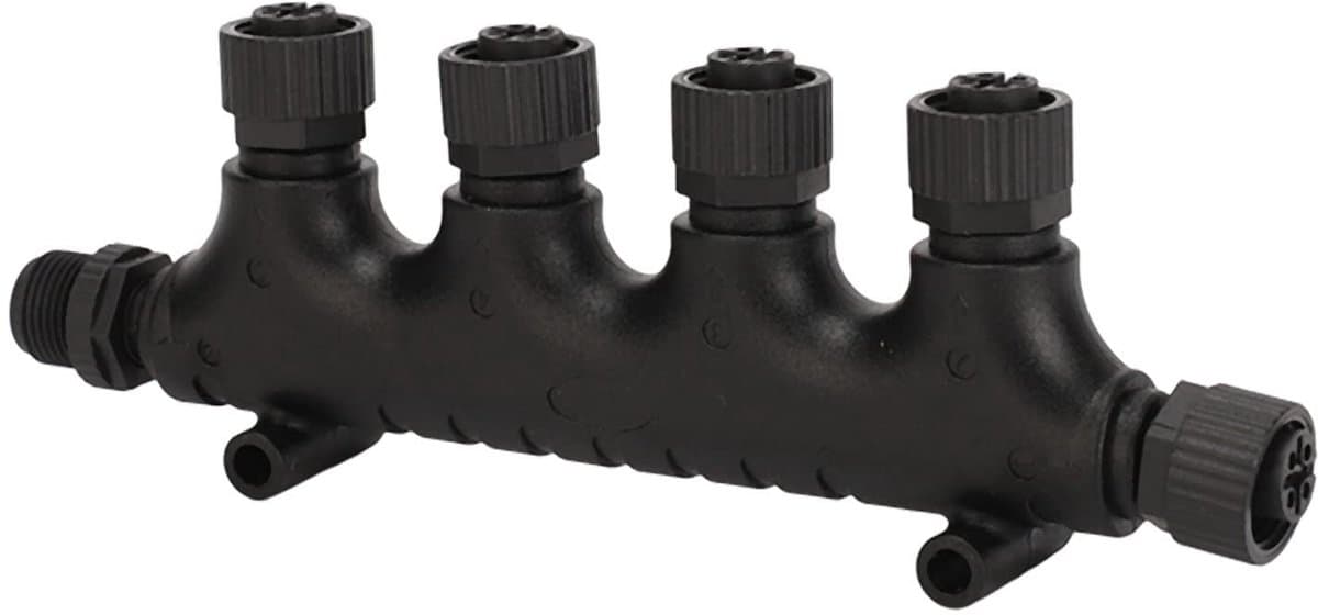 Store_9 - 2000 T-connector - Waterdicht - 4 poorts - Duurzaam - Geschikt voor Lowrance en Garmin netwerken - Betrouwbaarheid en veelzijdigheid