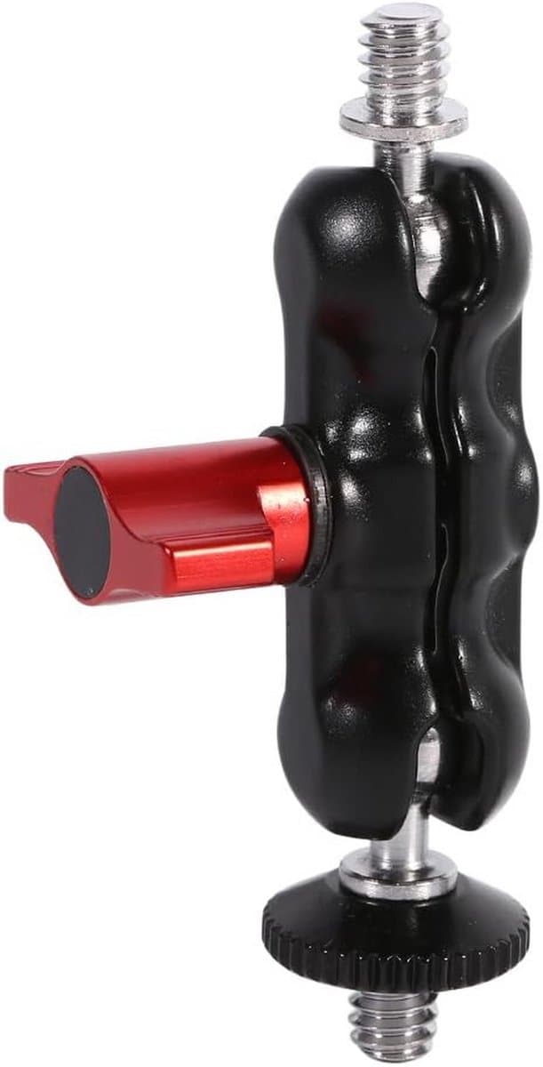 Multifunctionele Dubbele Balhoofd Armbevestiging met Schoenbevestiging en 1/4 Inch Schroef voor Monitor en Verlichting