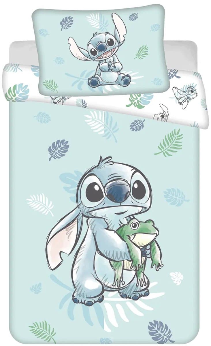 Disney Lilo & Stitch BABY / Peuter dekbedovertrek Kikker - 135 x 100 + 40 x 60 cm - Katoen