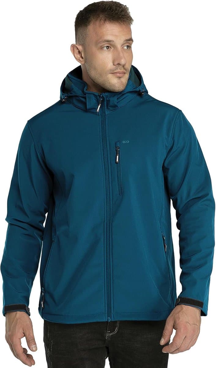 Waterdicht Softshelljack voor Heren - Winterjas met Fleece Voering en Winddichte Bescherming voor Outdoor Activiteiten