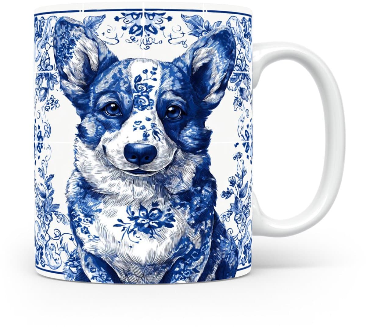 Mok Corgi Beker voor koffie of tas voor thee, cadeau voor dierenliefhebbers, moeder, vader, collega, vriend, vriendin, kantoor, opa, oma, hond, kerst, sinterklaas, verjaardag