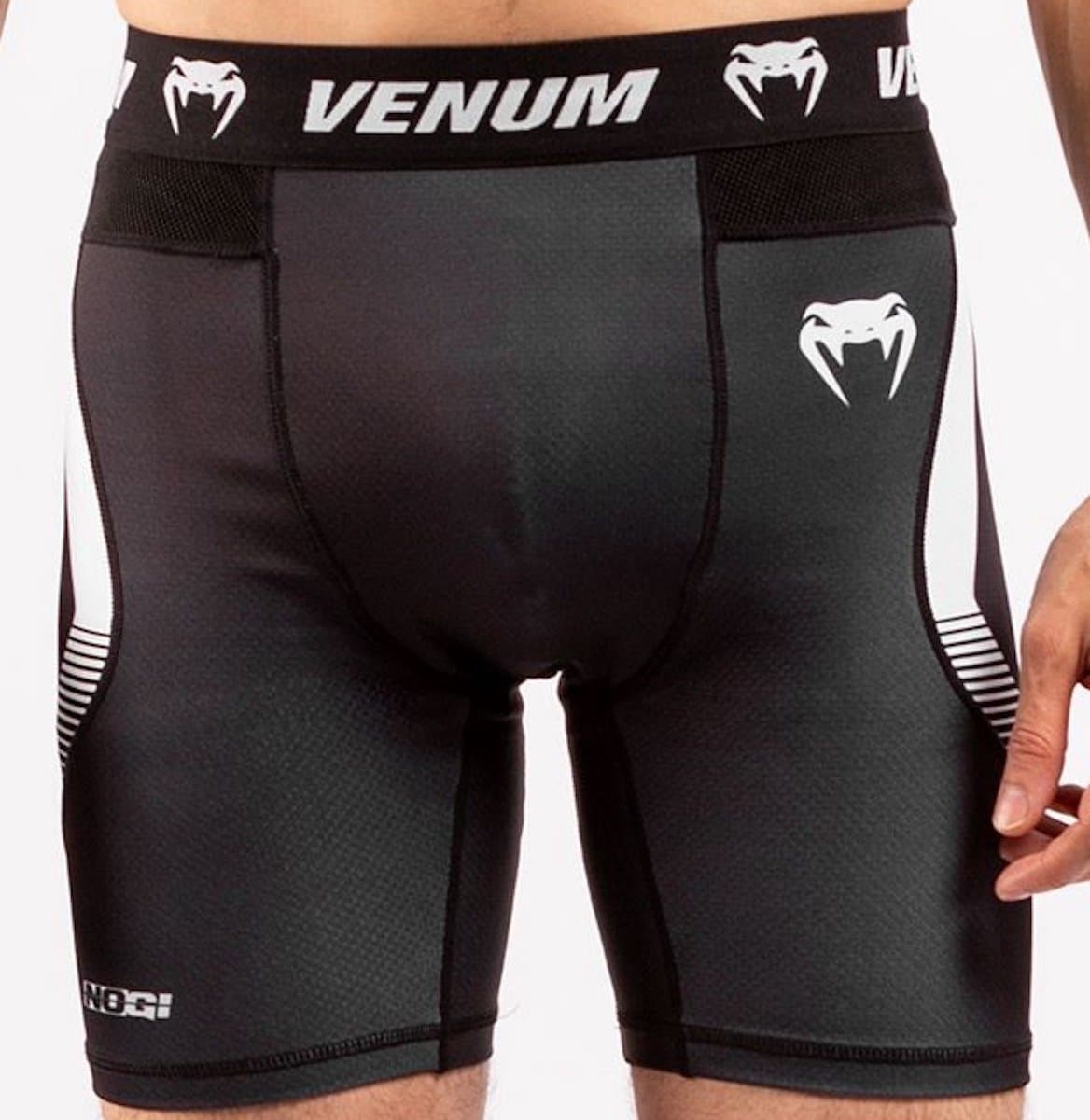 Venum Vale Tudo No Gi 3.0 Compressieshort Zwart Wit - M - Jeans Maat 32