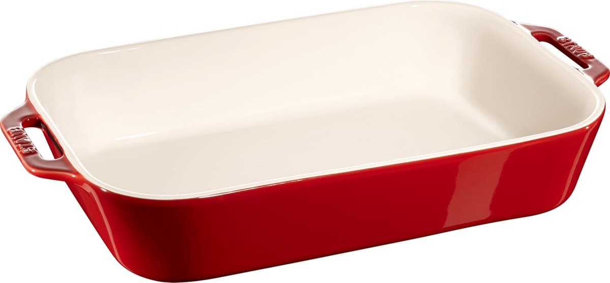 Staub Ovenschaal - Rechthoekig - 34 x 24 cm - Kers