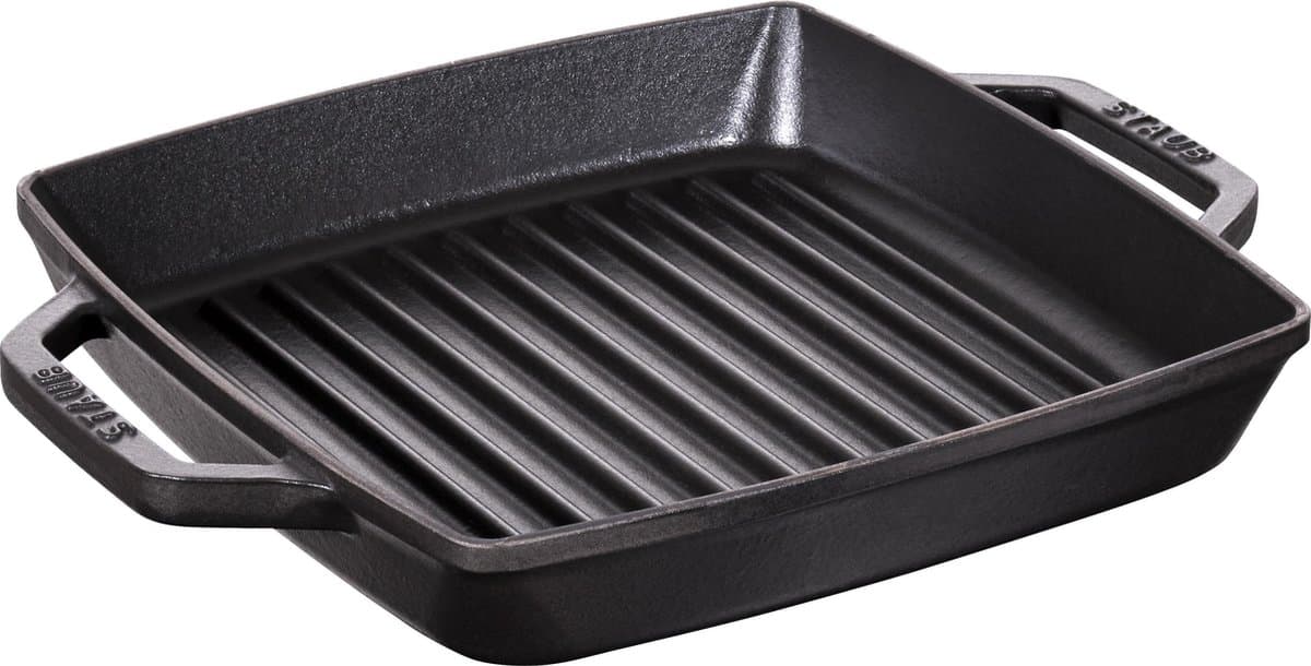 Staub Grillpan - 2 grepen - 23 x 23 cm - Zwart