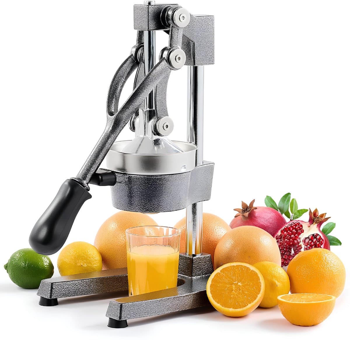 Citruspers - Lever Professionele Citroenpers - Handmatige Citruspers - Grijs - 23cm x 18cm x 39cm