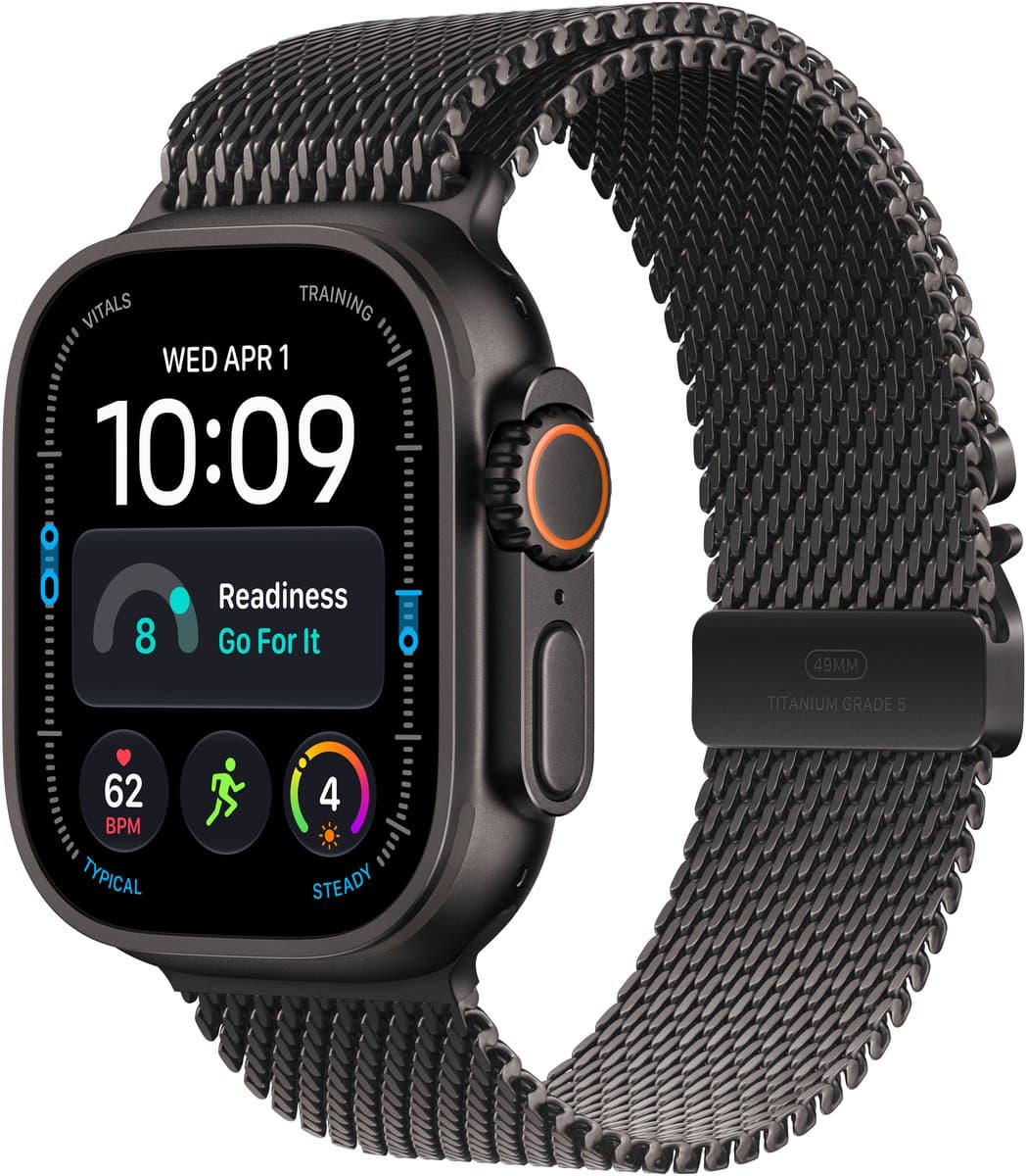 Apple Watch Ultra 4 Cellular 49mm Zwart Milanese Band M