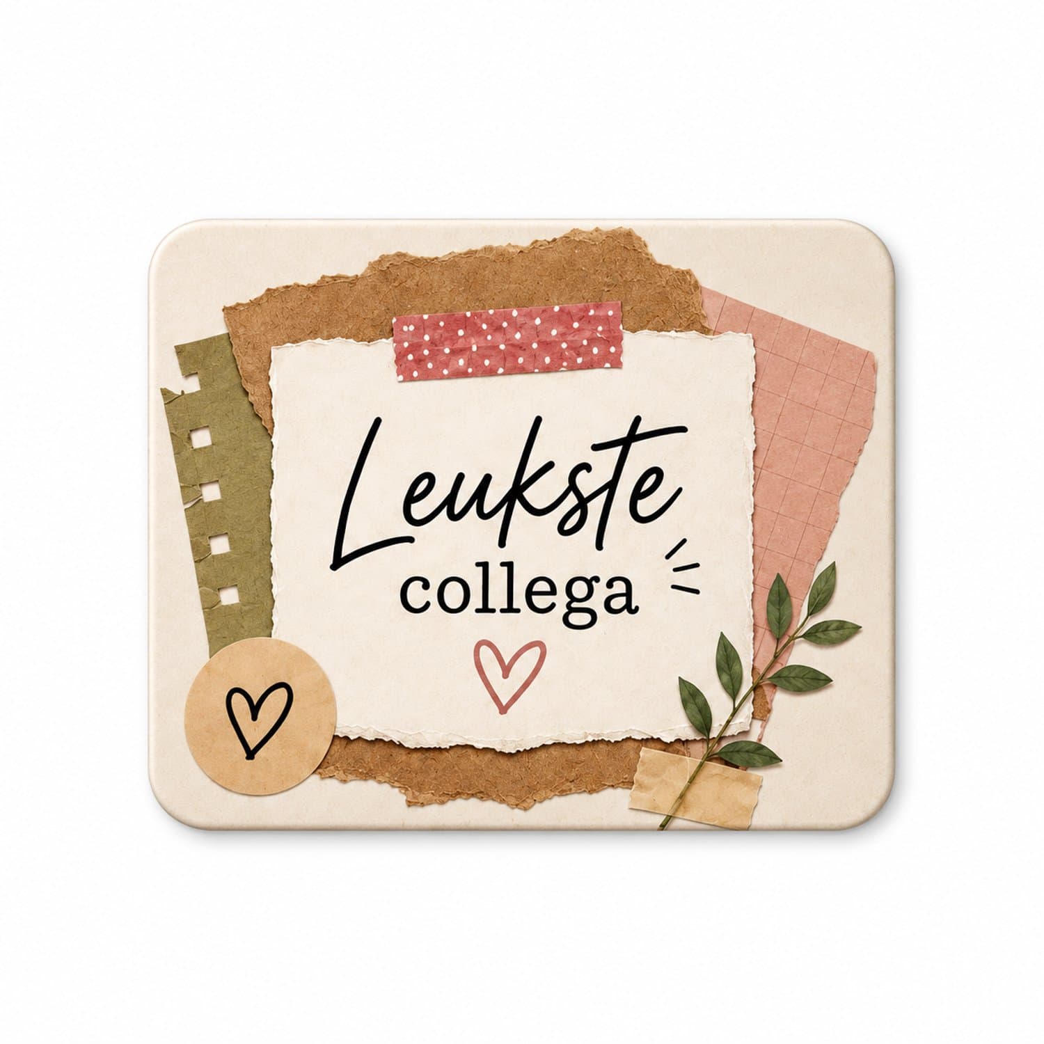 Koelkastmagneet Leukste Collega – 9 x 7 cm – Magneet met Tekst – Cadeau voor Collega