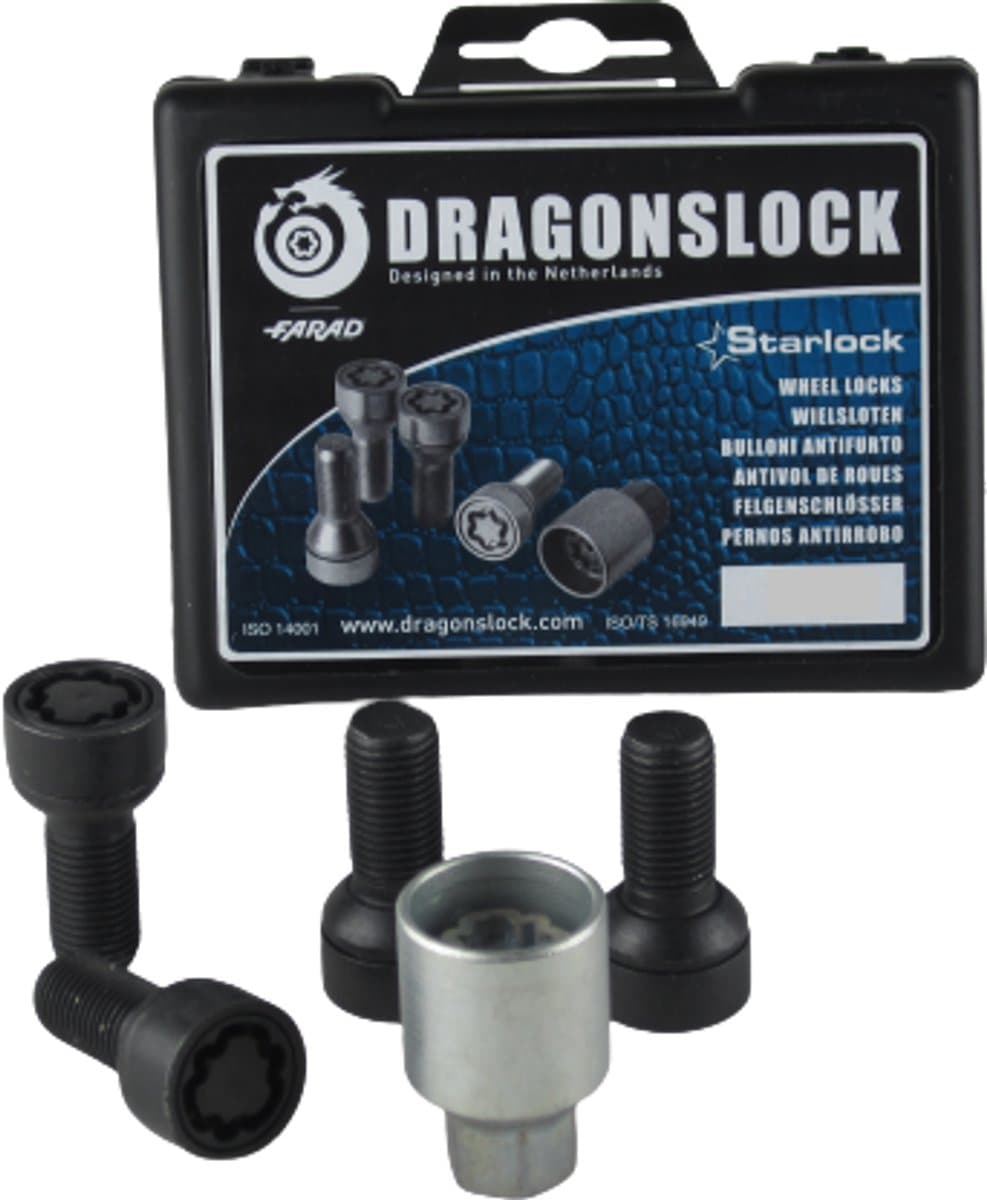 Dragonslock Slotbout (wielslot) - Mercedes B klasse vanaf 06/2005 - Kleur zwart
