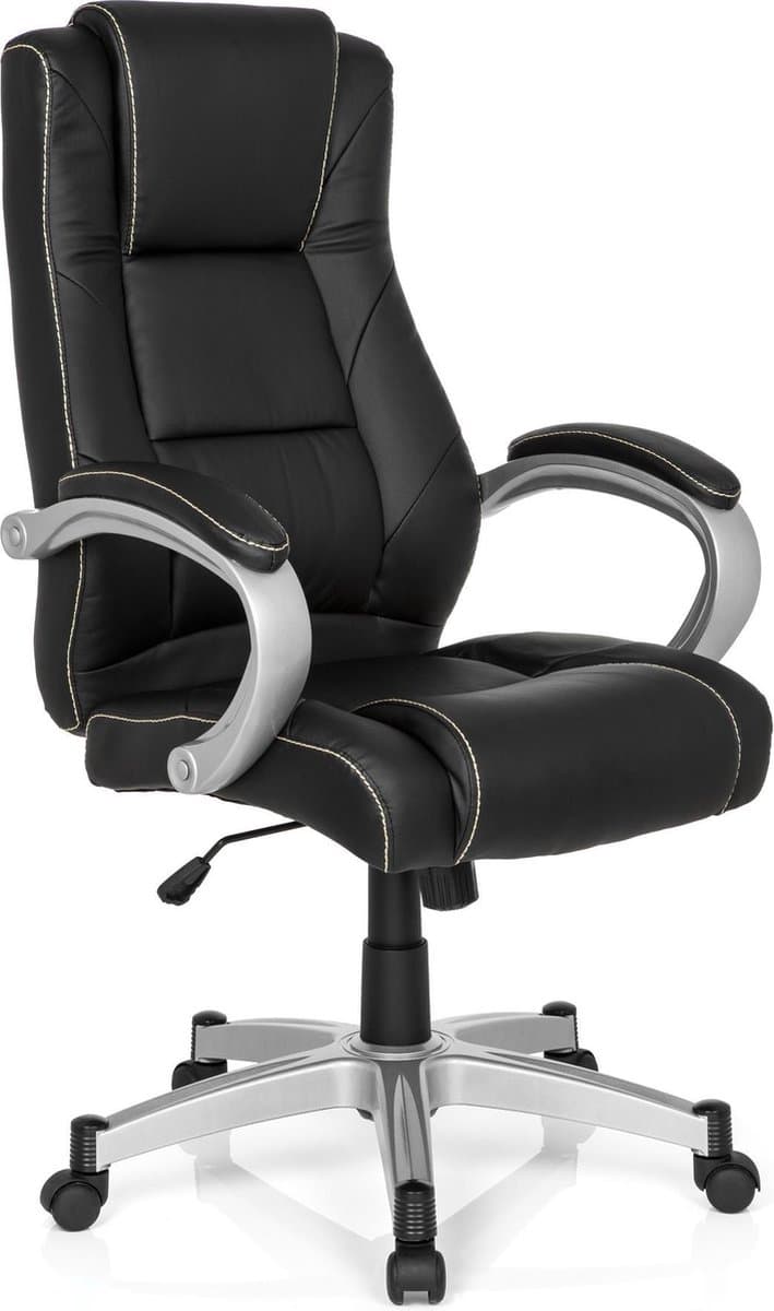 Directiestoel RELAX CL180 Kunstleder zwart